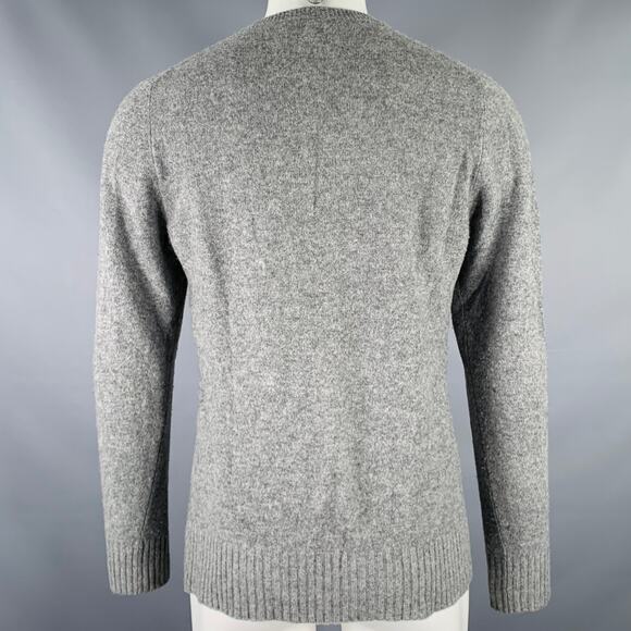 MARC JACOBS Size S Grey Heather Knit Wool Cashmere V-Neck Sweater - Picture 3 of 6